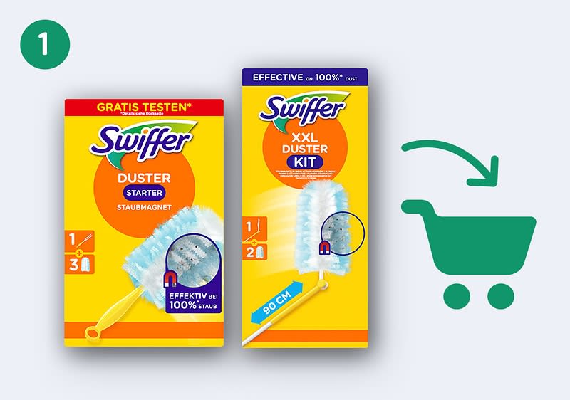 Ein Swiffer Duster Starter Kit kaufen.