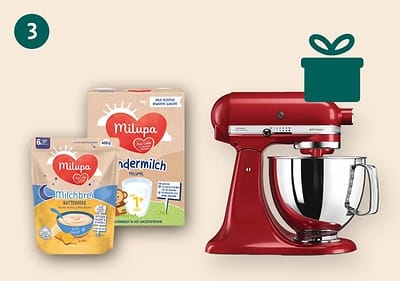 Geschenk-Symbol auf einer KitchenAid Küchenmaschine