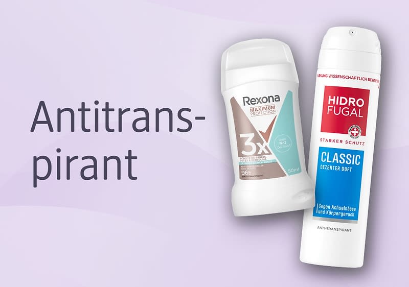 Antitranspirante Produktteaser
