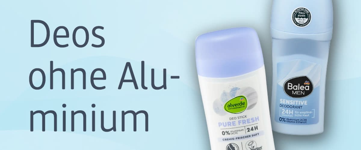 Deos ohne Aluminium für natürliche Frische