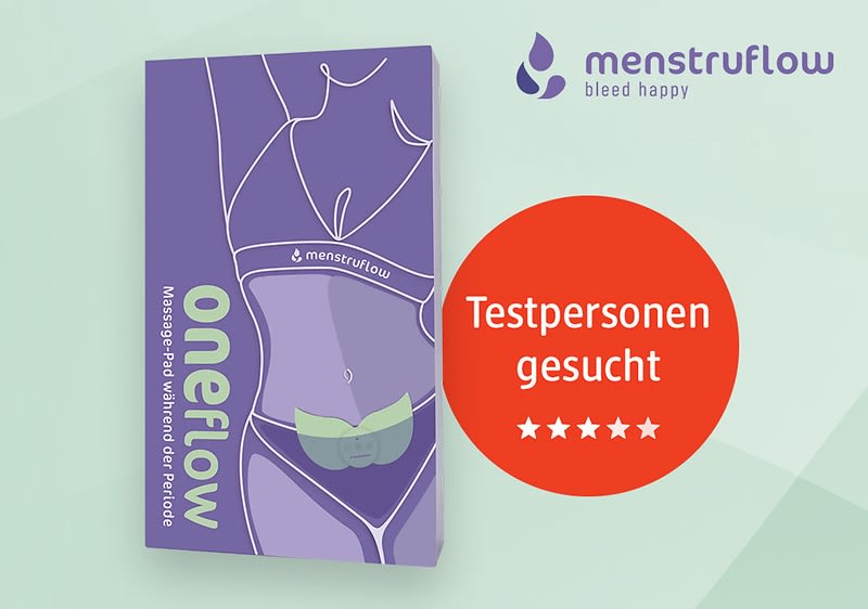 Bubble „Testpersonen gesucht“ mit ONEflow Massagepad