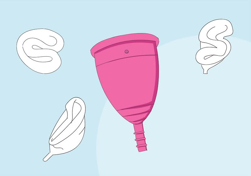 Falttechniken Menstruationstassen