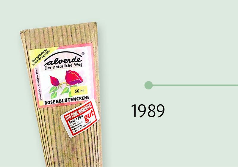 alverde Naturkosmetik Teaserbild 1989
