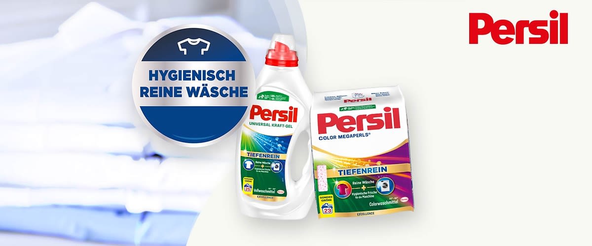Mit Persil wird Deine Wäsche hygienisch rein.