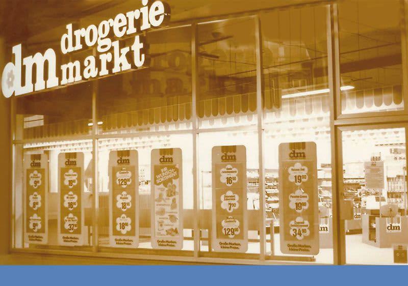 dm-Markt in den 80er Jahren