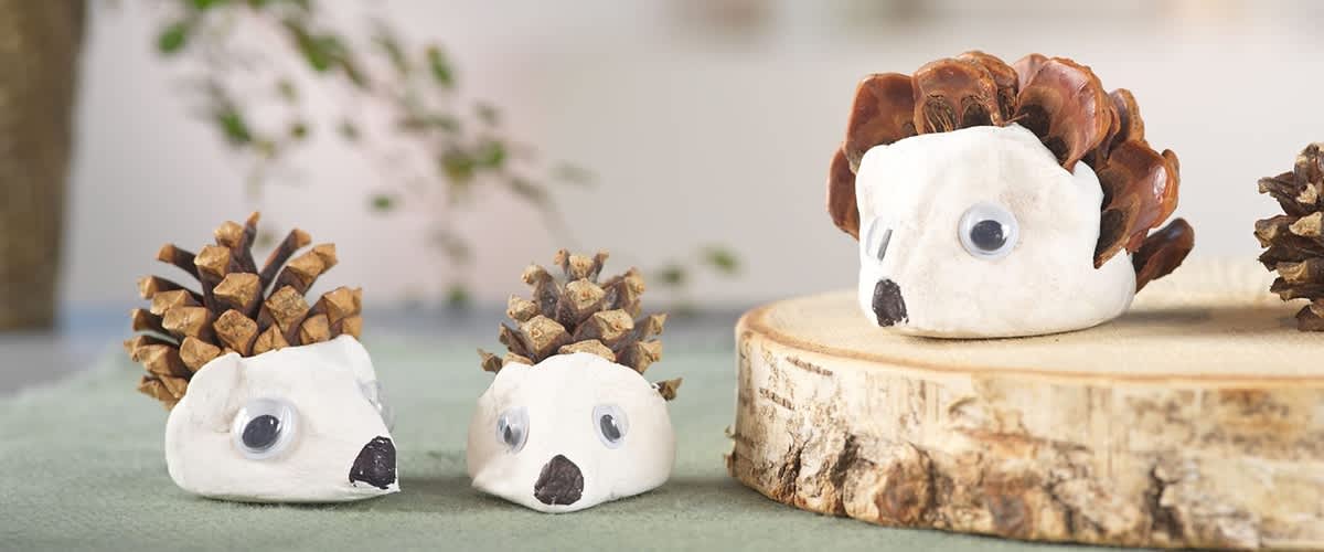 Modelliermasse Igel Schritt 1