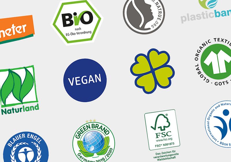 Umweltsiegel bei dm-Marken
