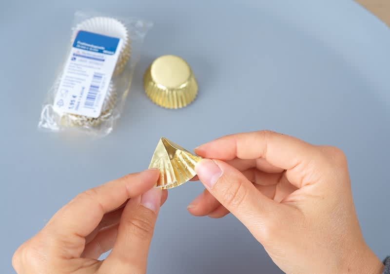 Verpackungsideen Pralinenkapseln Anleitung Schritt 2