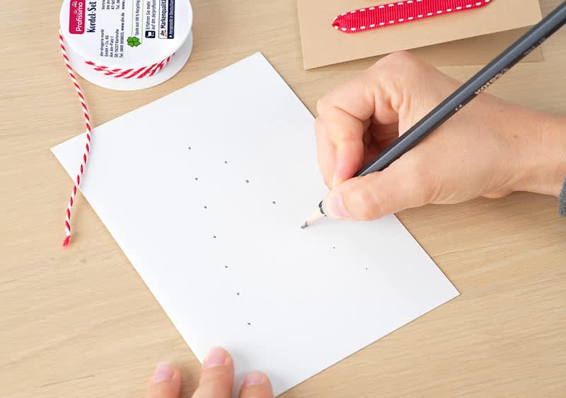 Weihnachtspost Geschenkbänder Anleitung Schritt 2