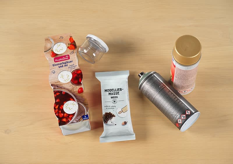 Modelliermasse Windlichte Anleitung Schritt 1