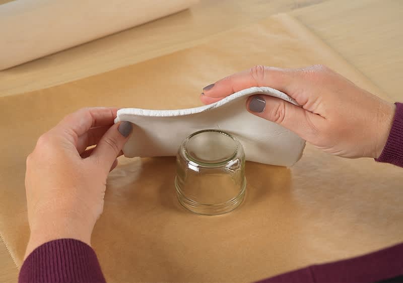 Modelliermasse Windlichte Anleitung Schritt 3