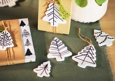 Modeliermasse Tannenbäume