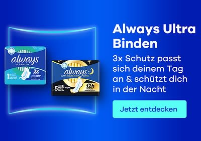 Werbung für Always Ultra Binden