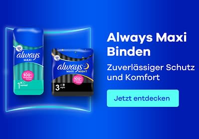 Always Maxi Binden Verpackungen