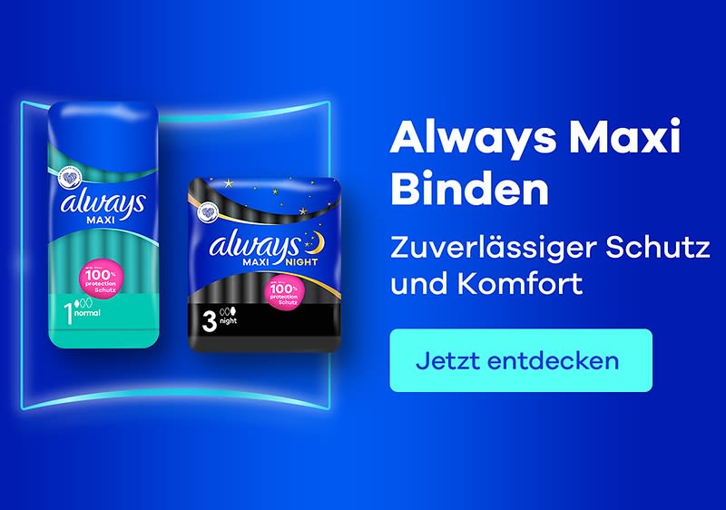 Always Maxi Binden Verpackungen