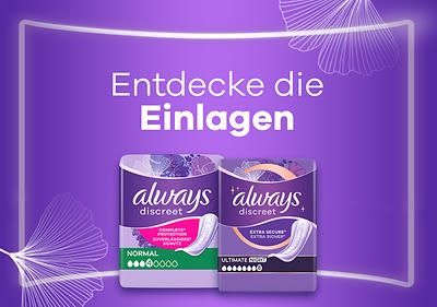Always Discreet Einlagen Verpackungen