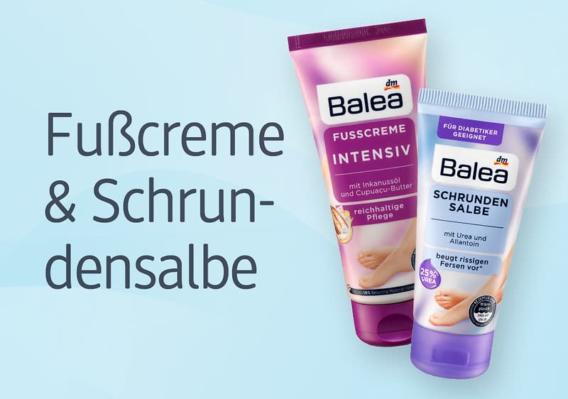 Fußcreme & Schrundensalbe