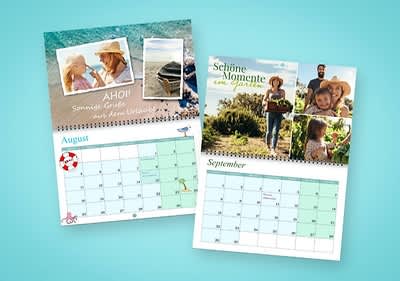 Selbstgestaltete Fotokalender