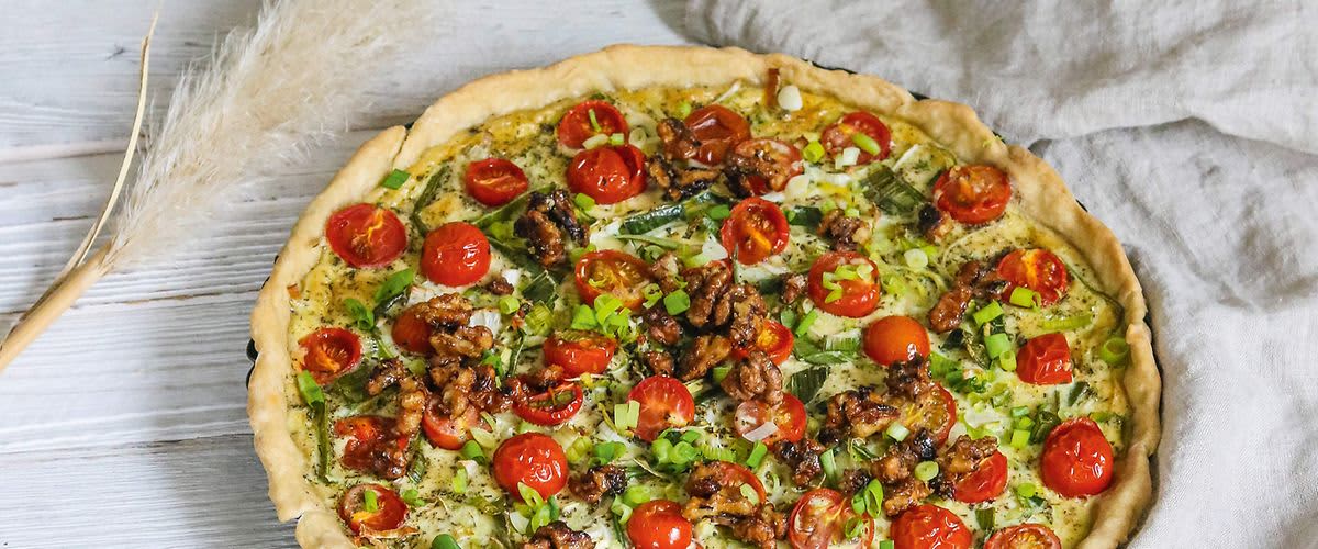 Tomaten-Lauch-Quiche