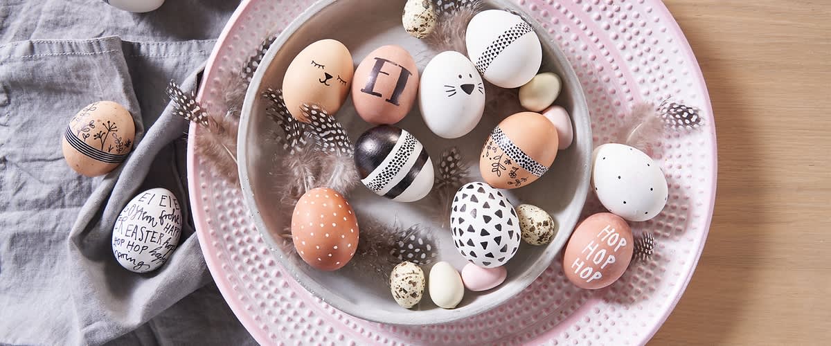 Kreativ bemalte Ostereier