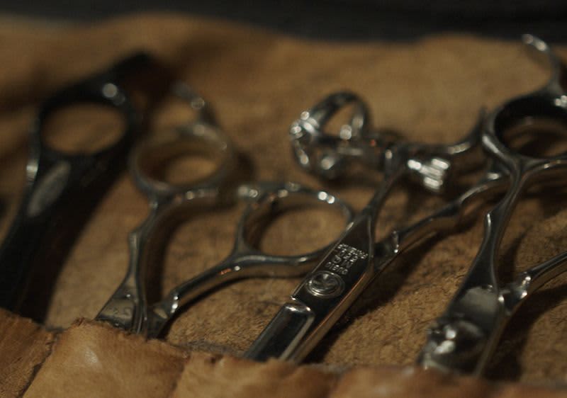 Scheren zum Haare schneiden