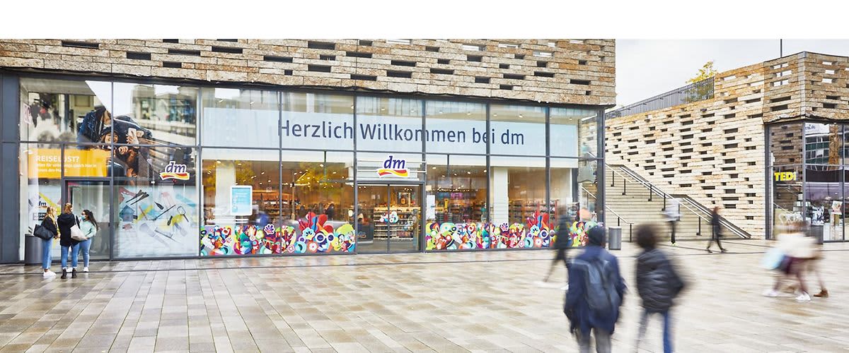 dm-Markt Fassade