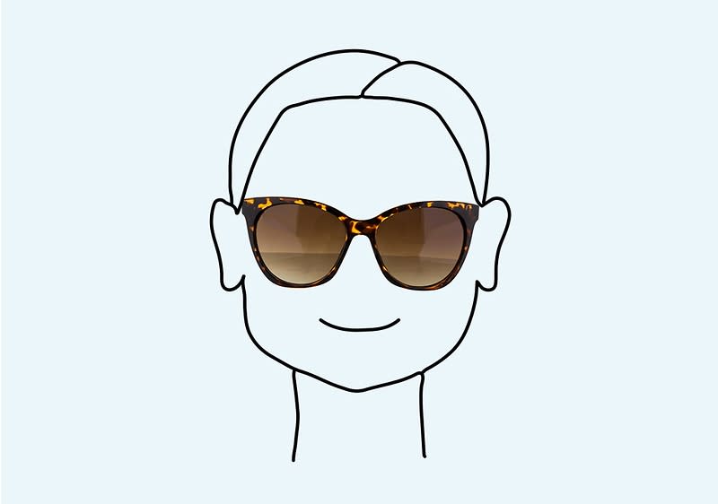 Sonnenbrillen für trapezförmige Gesichtsform