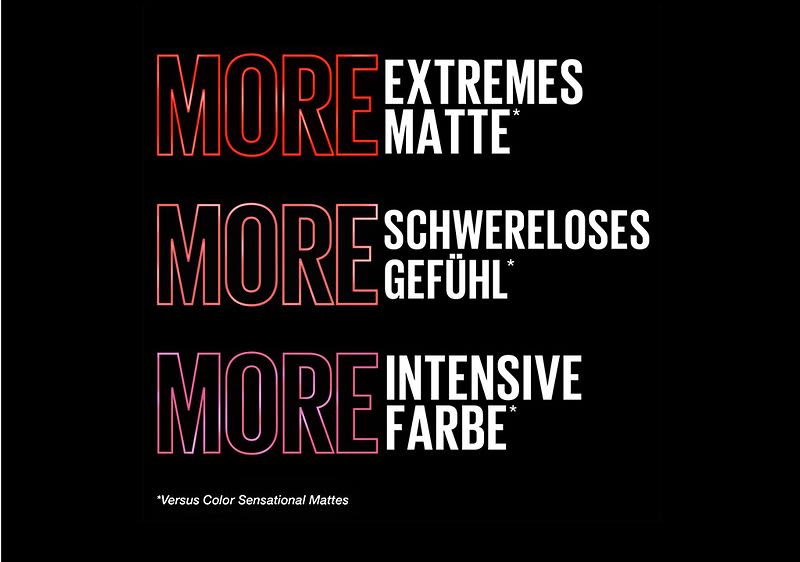 Intensive, matte Farbe und schwereloses Gefühl durch den Color Sensational Ultimatte Lippenstift.