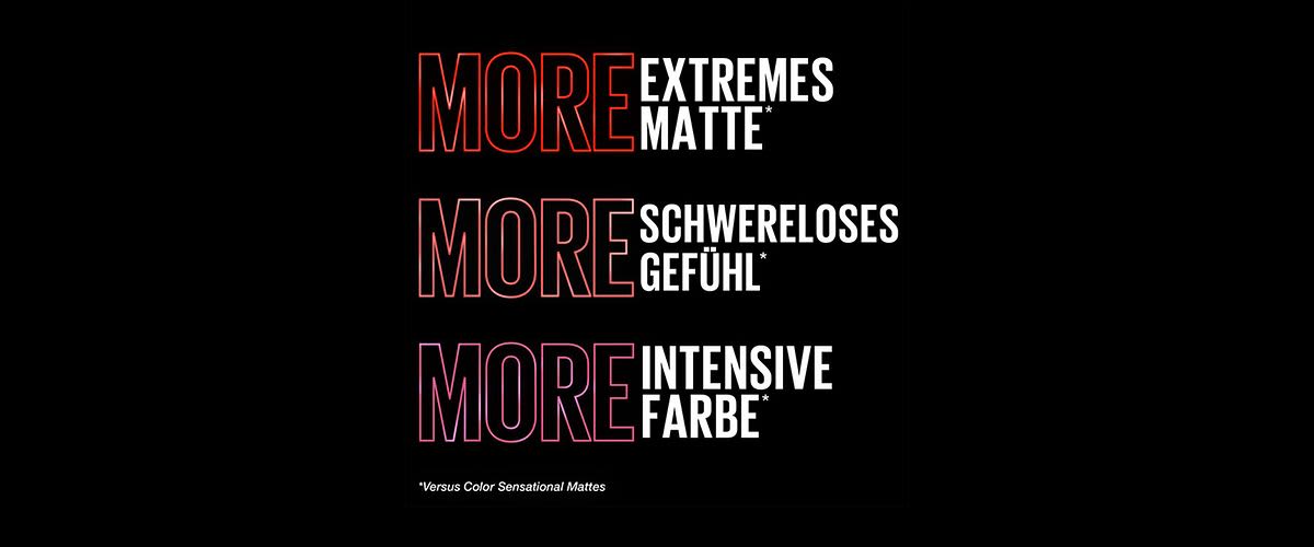 Intensive, matte Farbe und schwereloses Gefühl durch den Color Sensational Ultimatte Lippenstift.