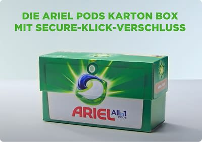 Ariel zeigt dir, wie du die Flüssigkapseln, die sogenannten PODS, richtig verwendest.
