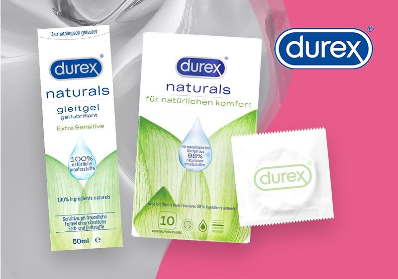 Mit dem Durex Naturals Gleitgel fühlt sich der Sex noch natürlicher an.