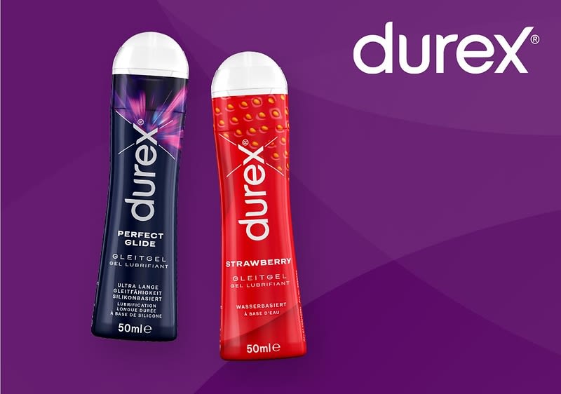 Mit den Gleitgelen von Durex wird das Liebesspiel noch schöner.