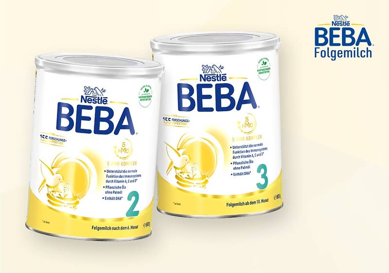 Die Folgemilch Nestlé BEBA ist ideal für Babys mit normalen Ernährungsbedürfnissen.