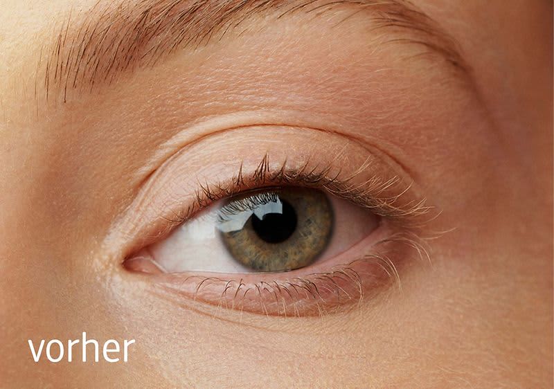 Wimpern vor der Wonder'Mascara
