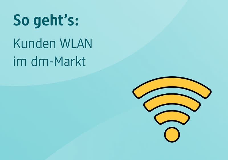 Kunden WLAN im dm-Markt