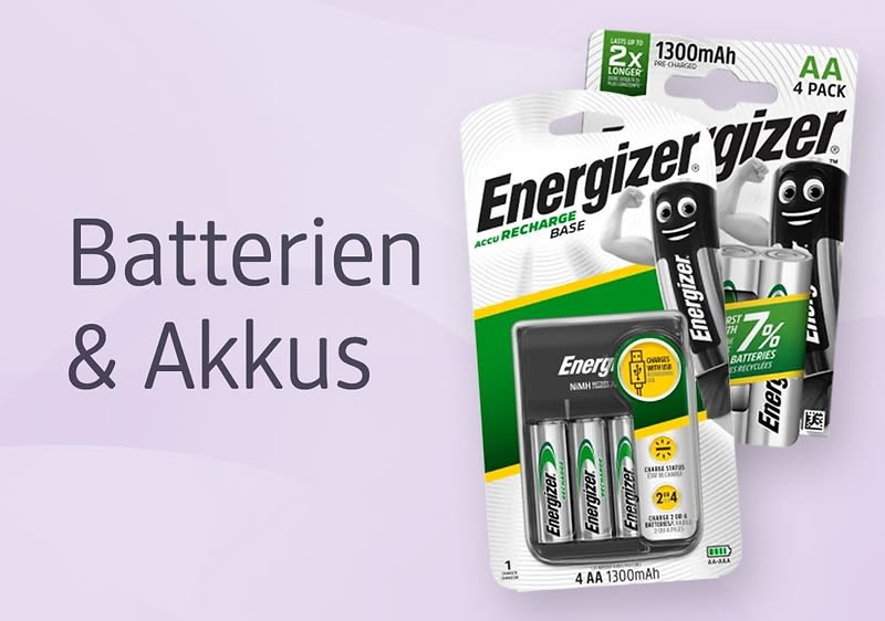 Batterien und Akkus