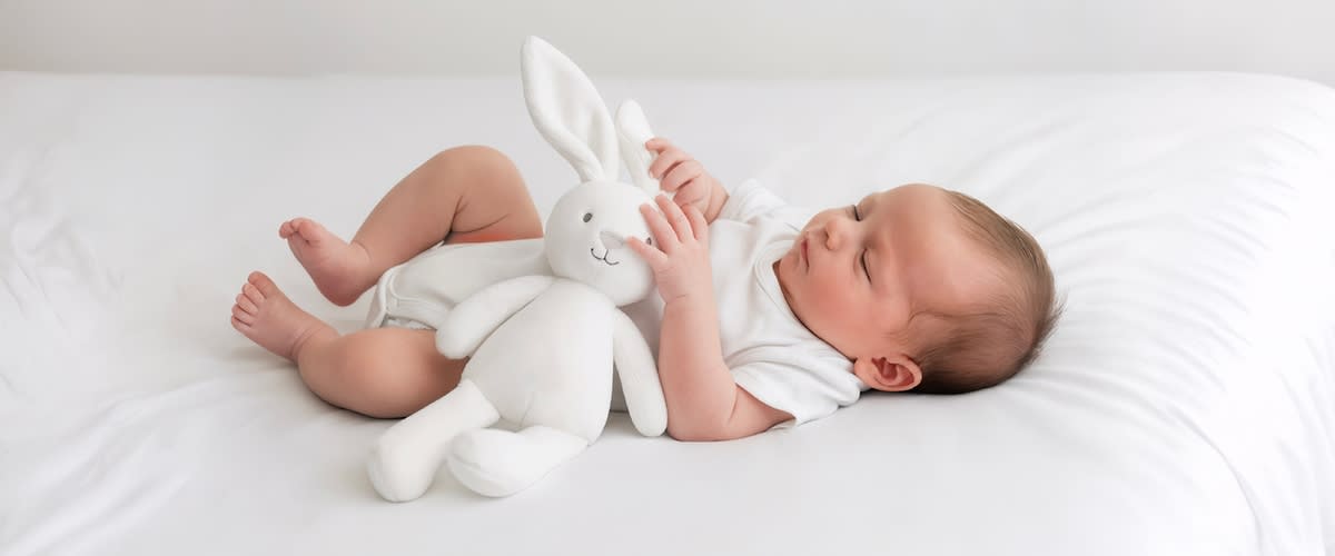 Vier Monate altes Baby. Bild mithilfe von KI erstellt