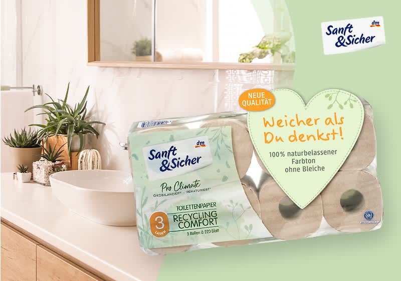 Sanft&Sicher Bild eines Bads mit Toilettenpapier