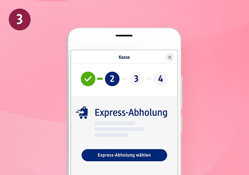 Express-Abholung Schritt 3