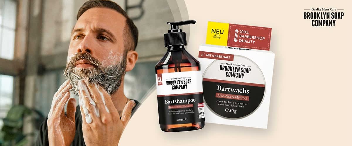 Bartpflege von Brooklyn Soap Company: Das ist die Rundumversorgung für deinen Gesichtsschmuck.