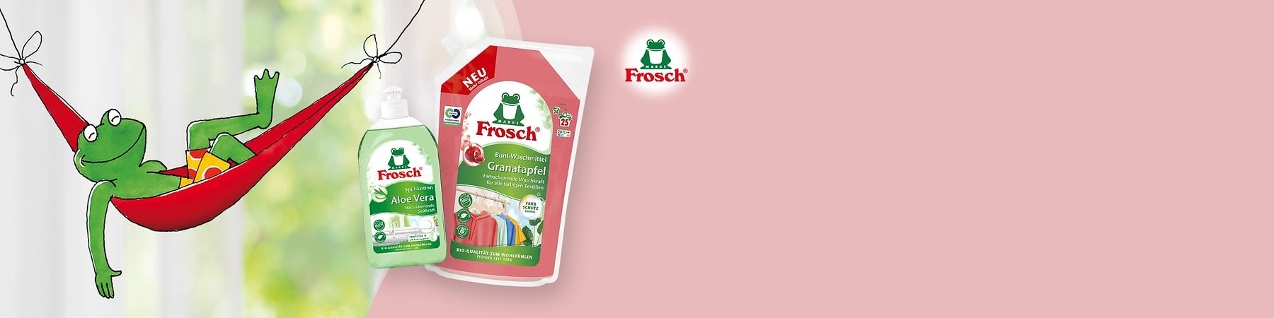 Die Frosch Produkte sorgen für ein Zuhause, in dem man sich wohlfühlt