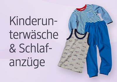 Kinderwäsche und Kinderschlafanzüge