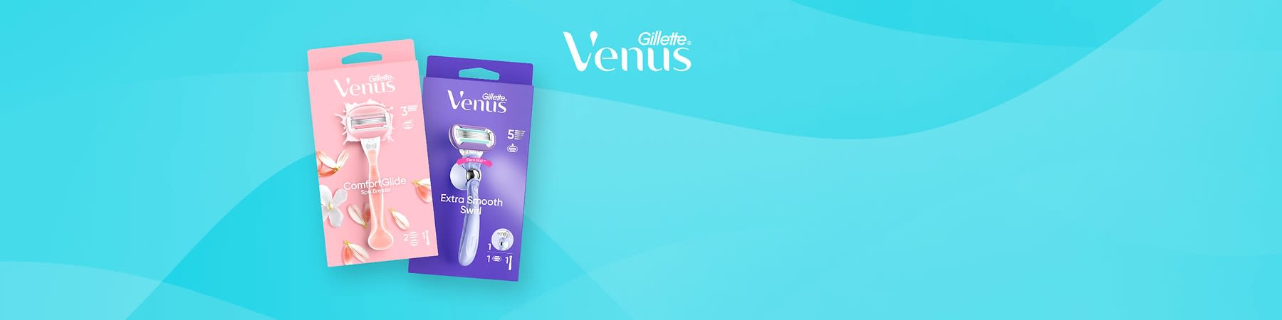 Die Gillette Venus Rasierer gewährleisten eine besonders glatte und lang anhaltende Rasur.