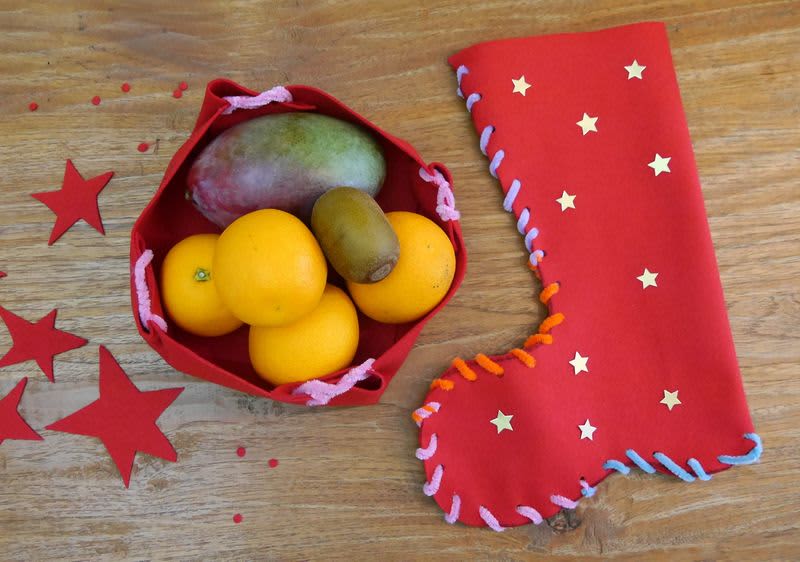 Nikolausstiefel und andere Weihnachtsdekoration aus Filz DIY