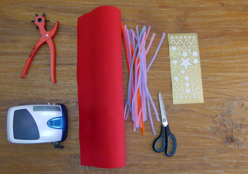 Material für Weihnachtsdeko aus Filz