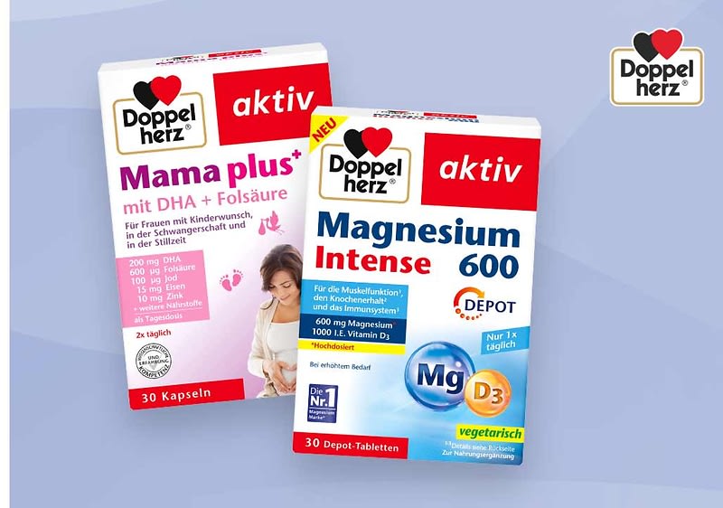 Mit den Nahrungsergänzungs- und rezeptfreien Arzneimitteln von Doppelherz tust Du Deinem Körper etwas Gutes.