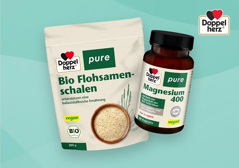 Mit Doppelherz pure kannst Du Dir jeden Tag natürliche Inhaltsstoffe zuführen, um Deinen Körper zu unterstützen.