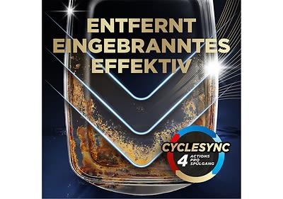 Die Hülle der Finish Quantum Ultimate Tabs ist 100 % wasserlöslich.