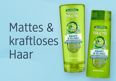 Mit der Pflegeserie Fructis Kraft & Glanz kannst du mattem und glanzlosem Haar Adieu sagen.