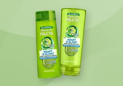 Mit Fructis Kraft & Glanz gehört mattes und kraftloses Haar der Vergangenheit an.